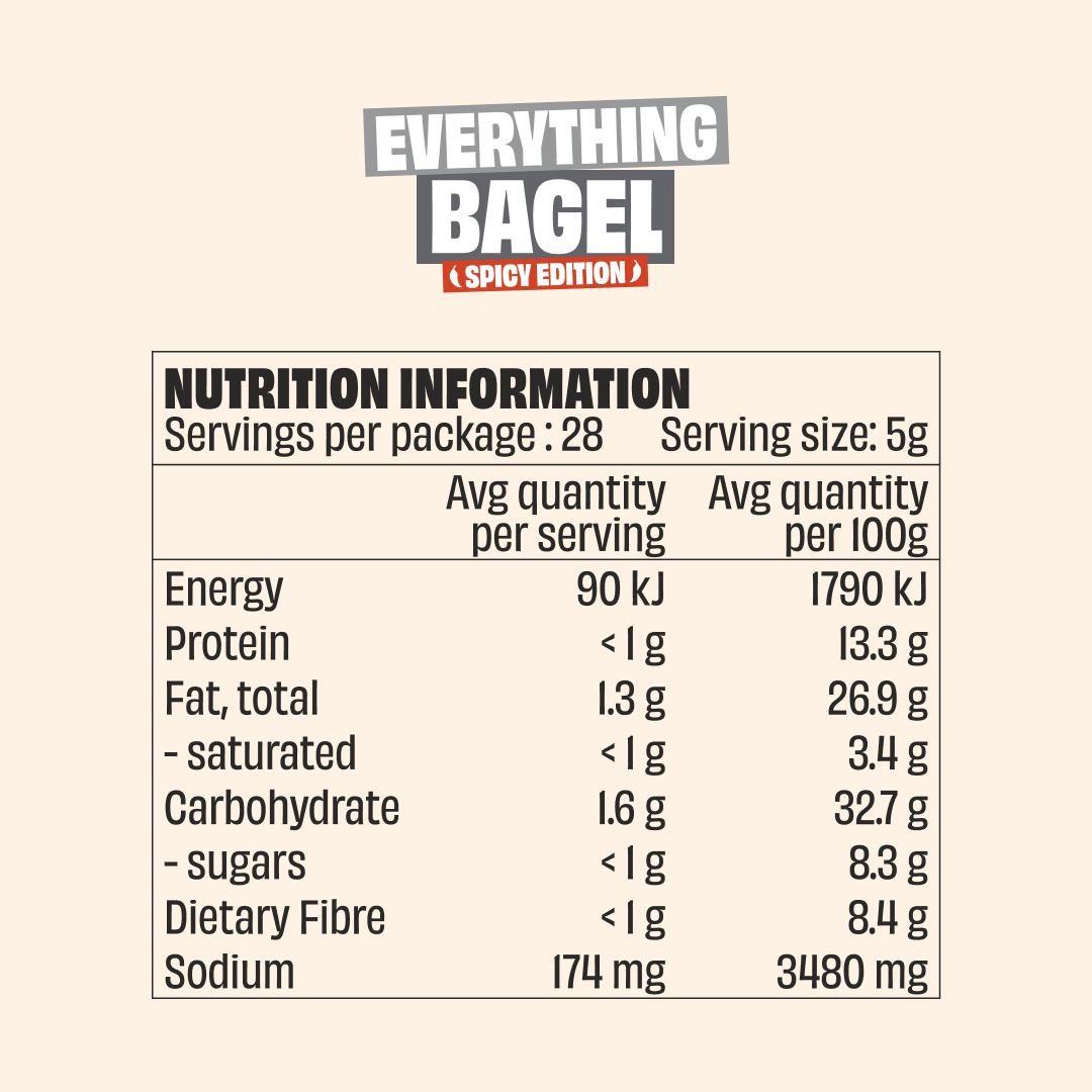 Mingle Everything Bagel **SPICY EDITION** Seasoning 140g