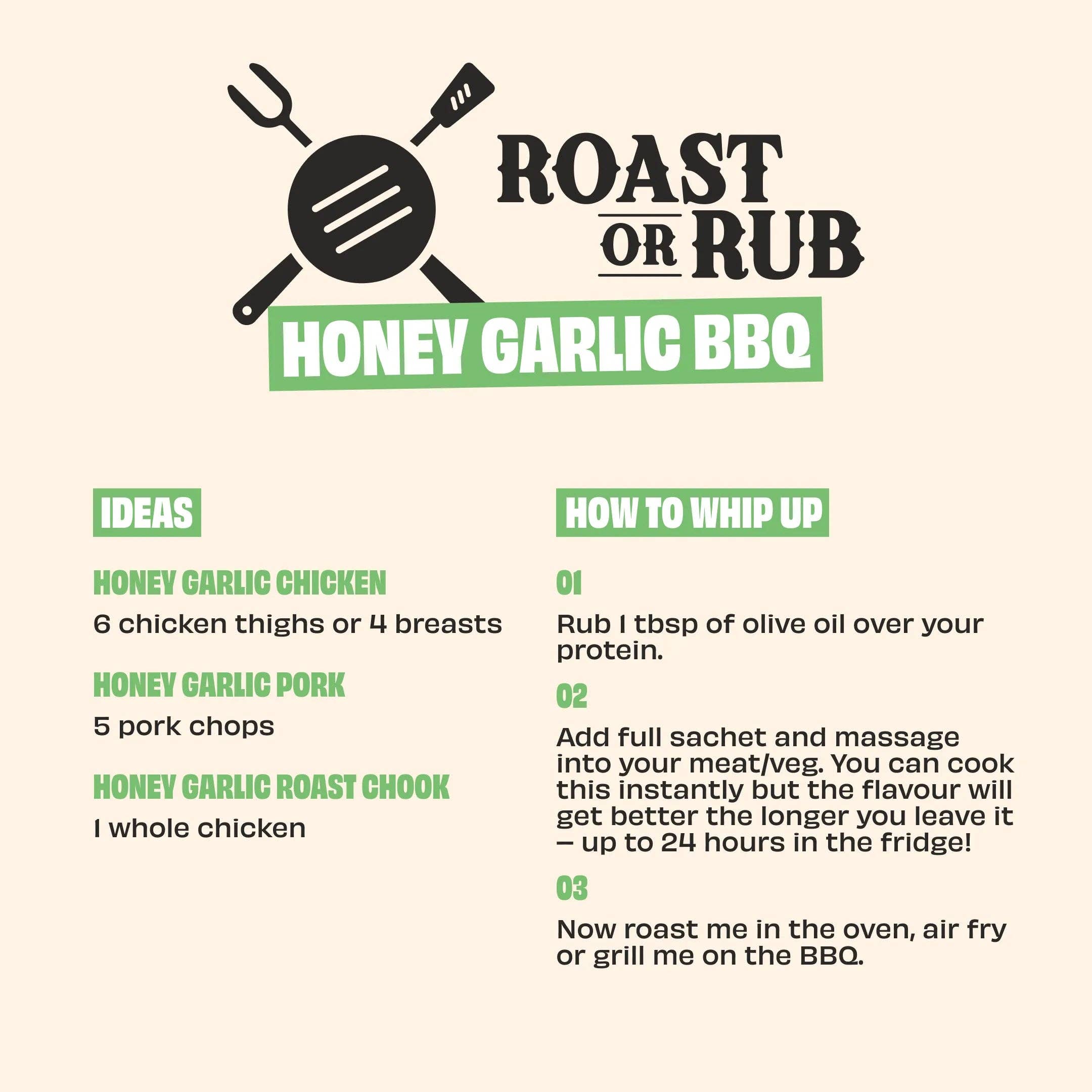 Mingle HONEY GARLIC BBQ RUB 30g