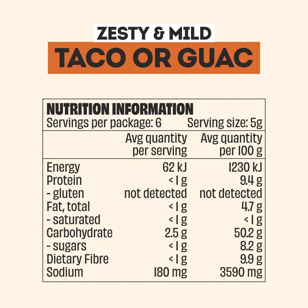 Mingle TACO OR GUAC RECIPE BASE 30g