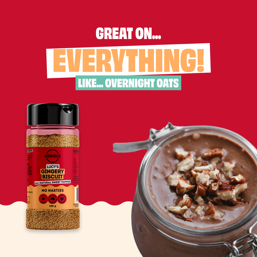Mingle Lucy's Gingery Biscuit Sweet Topper Seasoning 130g