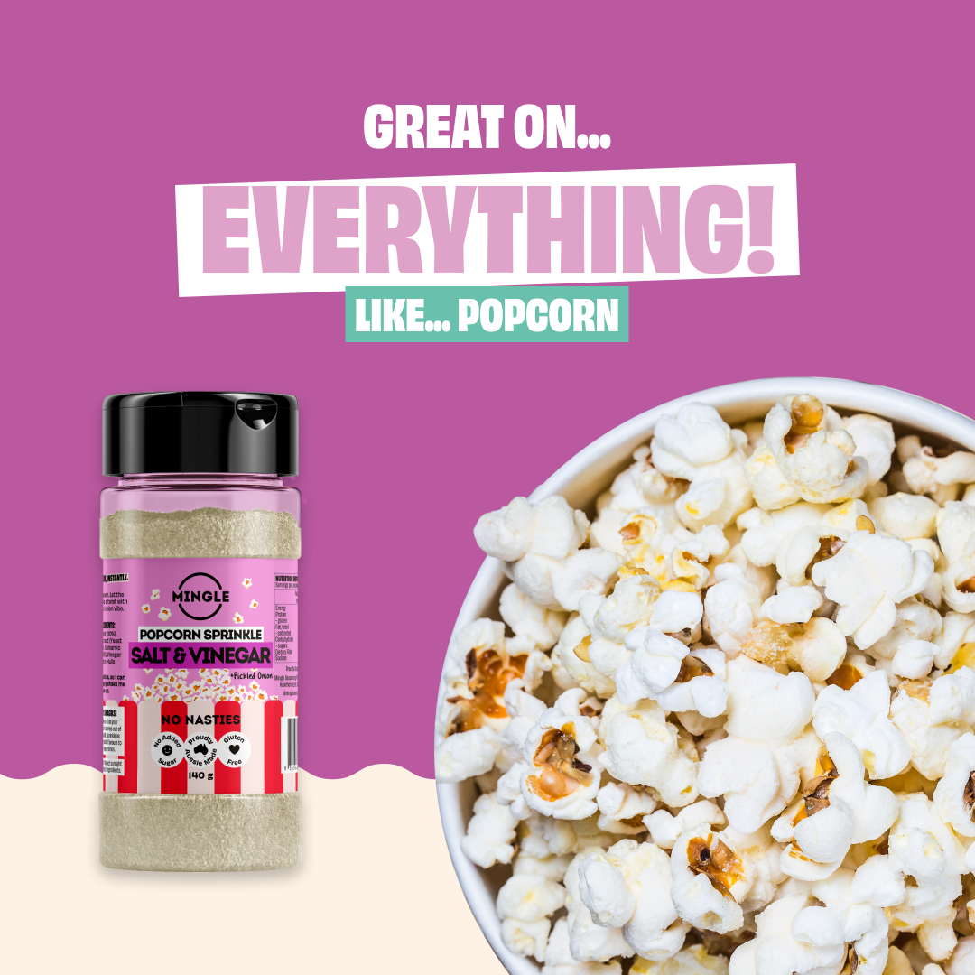 Mingle Salt & Vinegar Popcorn Seasoning 140g
