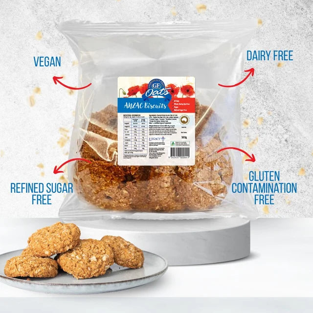 GF Oats - ANZAC Biscuit 25pack