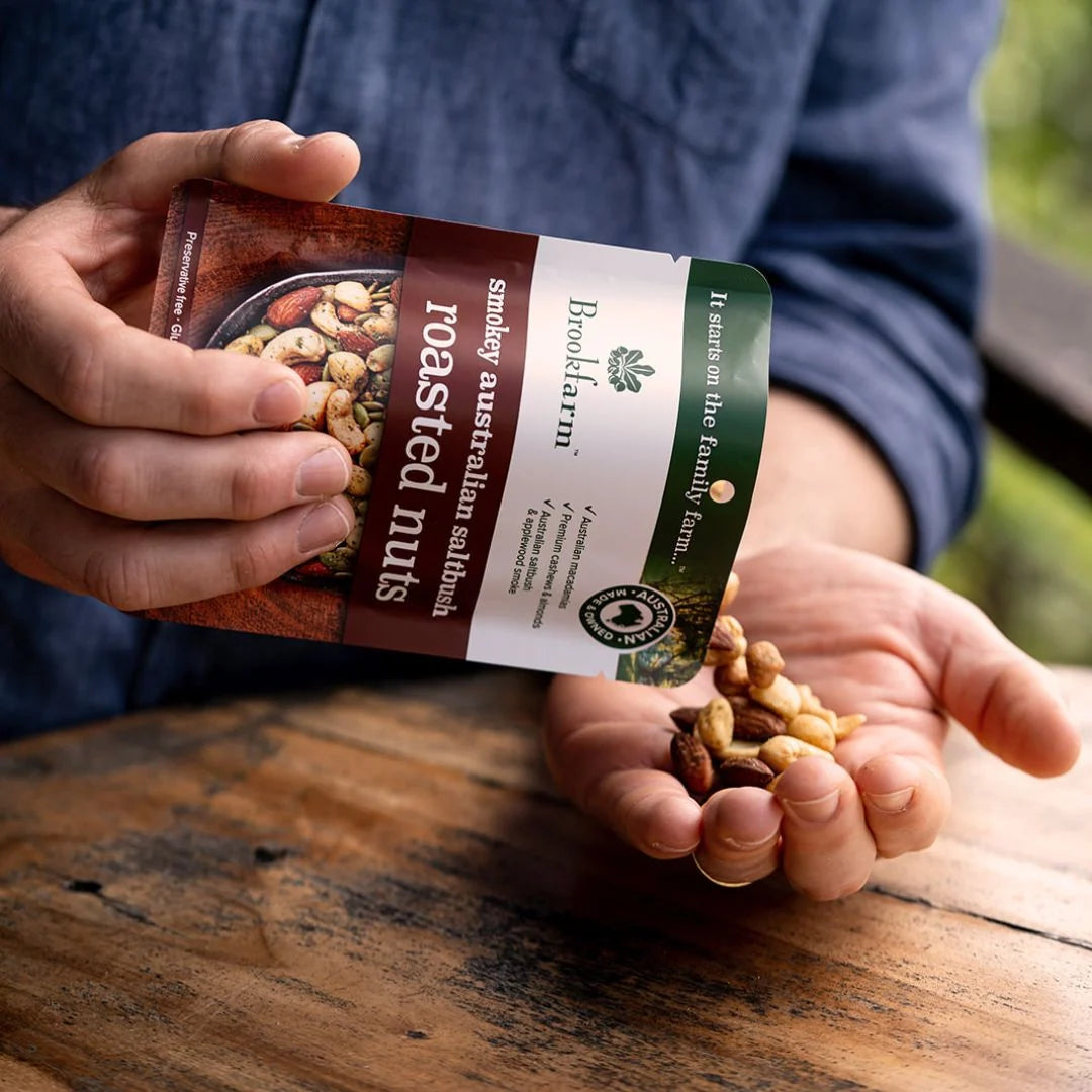 Brookfarm - ROASTED NUT MIX - SMOKEY AUSTRALIAN SALTBUSH 75g