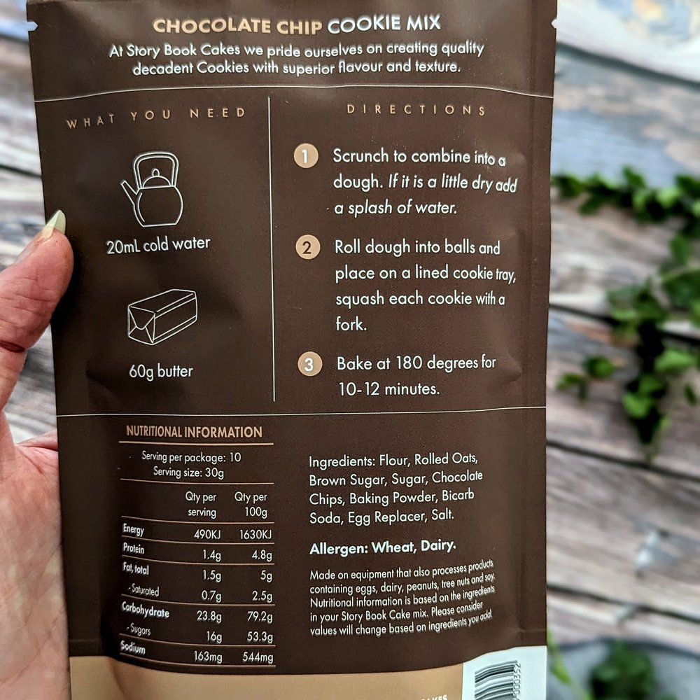 Story Book Cakes -Chocolate Chip Cookie Mix 300g