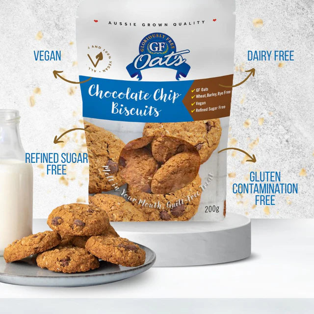 GF Oats - Choc-Chip Biscuit 10pack