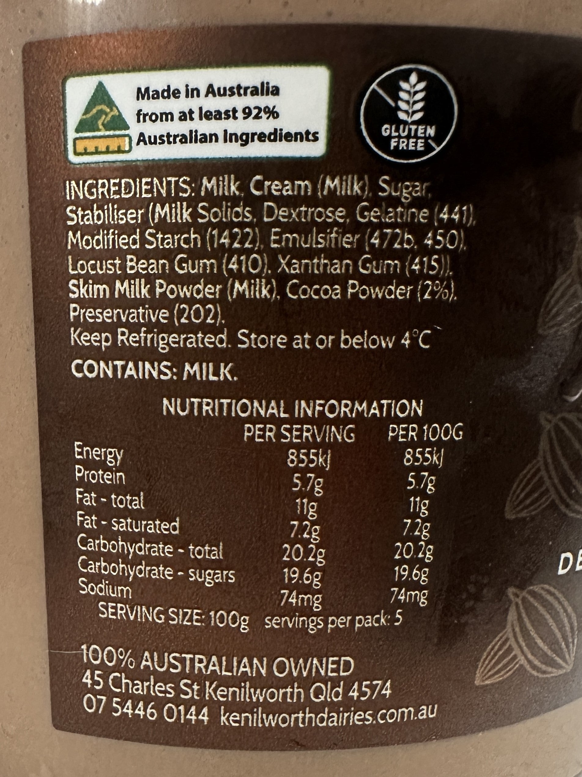 Kenilworth Dairies - Rich Chocolate Mousse - 200g