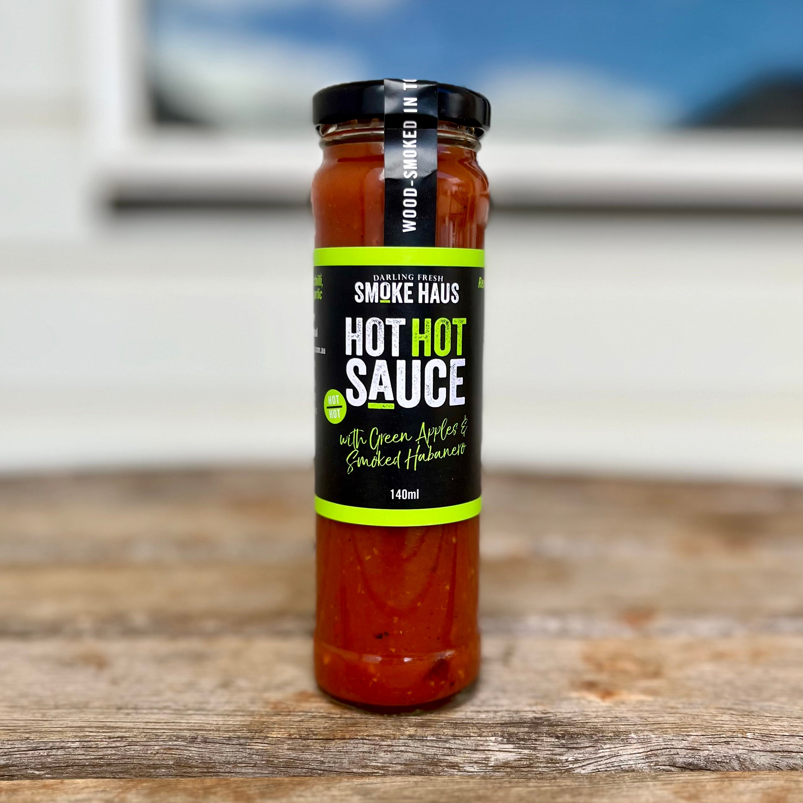 DF Smoke Haus - Hot HOT Sauce with Green Apple & Smoked Habanero - 140ml
