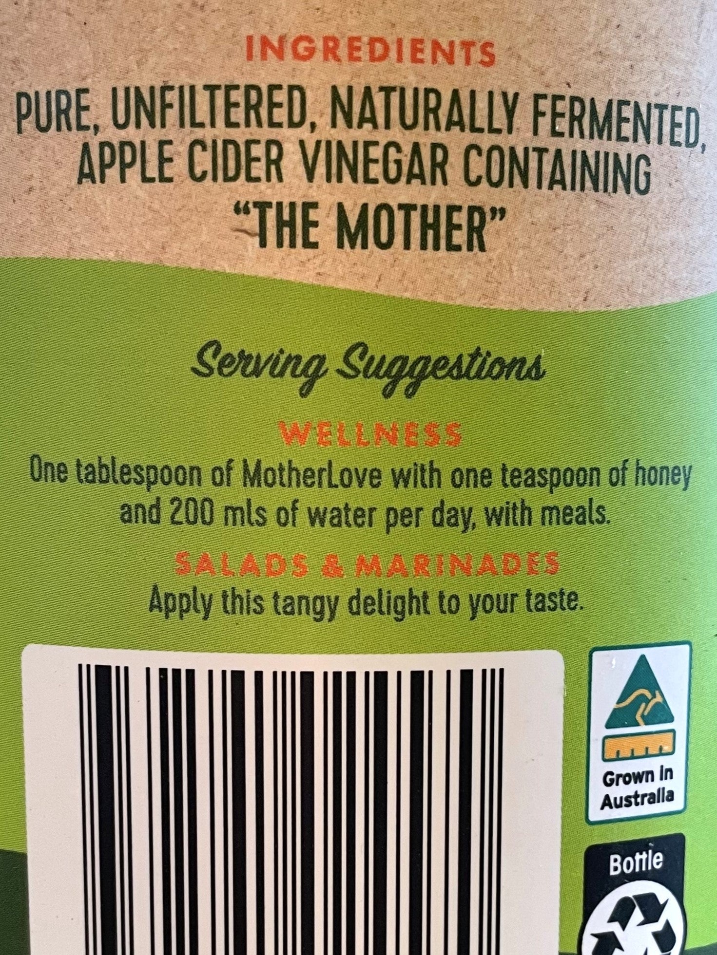 Nutrition Farms - Apple Cider Vinegar - 1 Lt