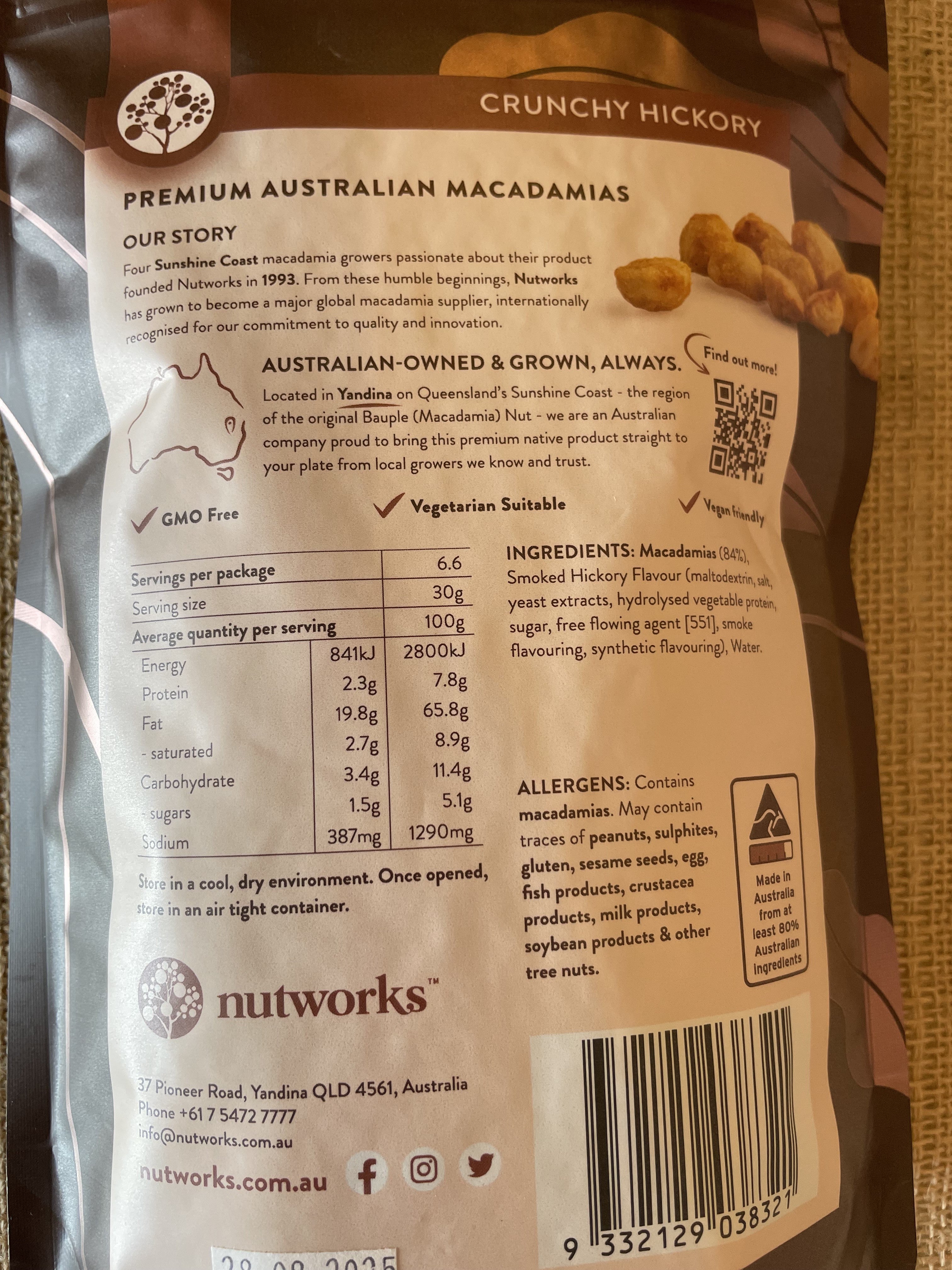 Macadamia - Crunchy Hickory 200g