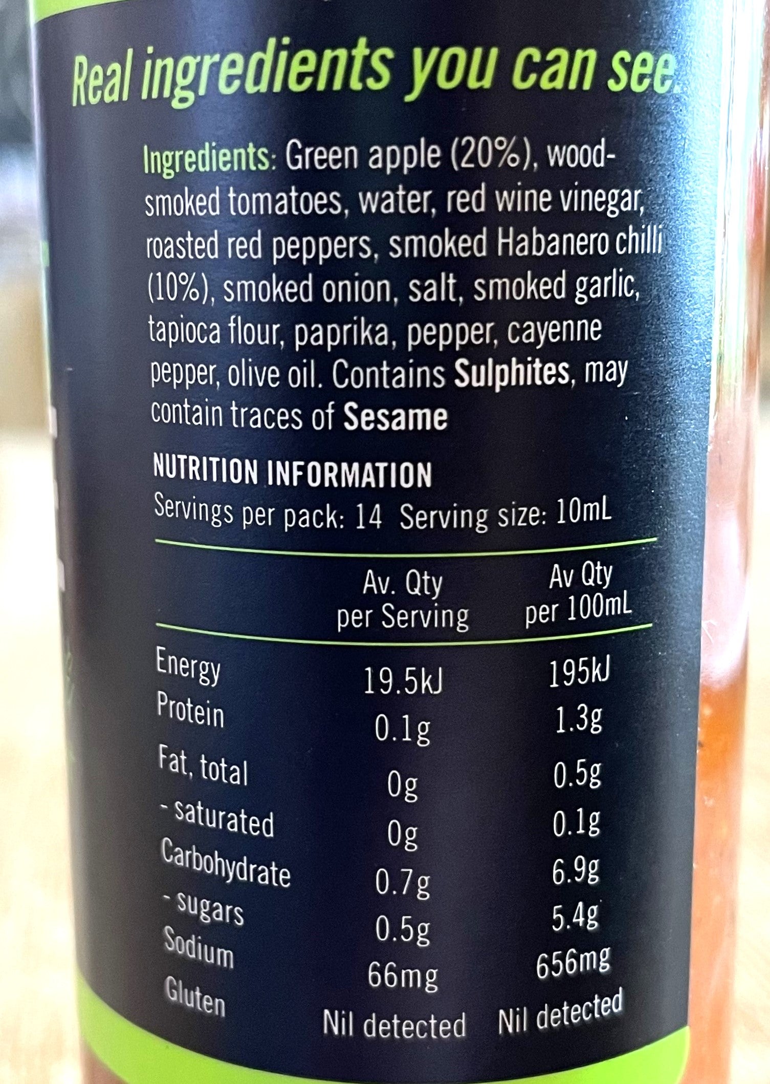 DF Smoke Haus - Hot HOT Sauce with Green Apple & Smoked Habanero - 140ml