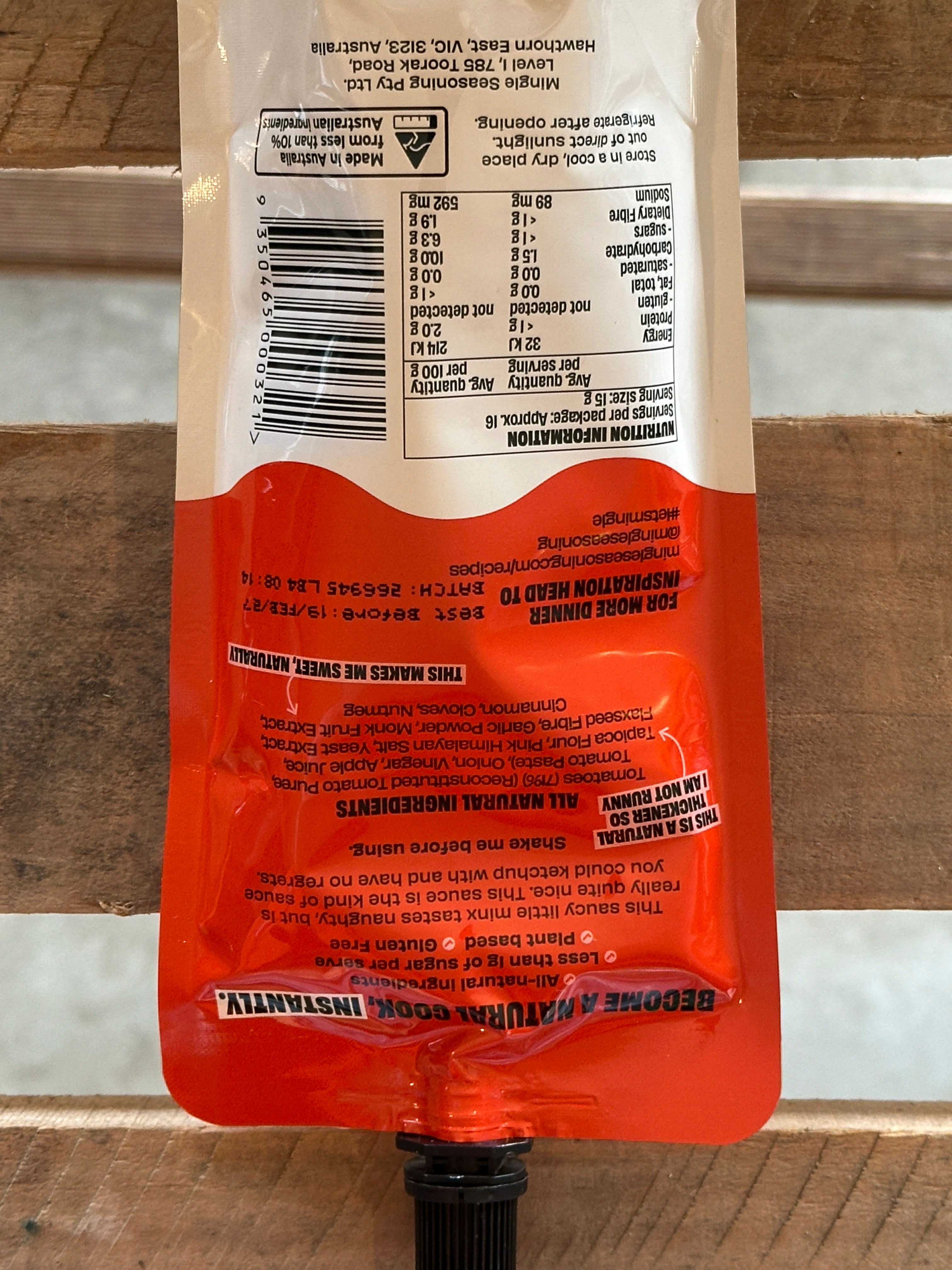 Mingle Tangy Tomato Sauce 250g