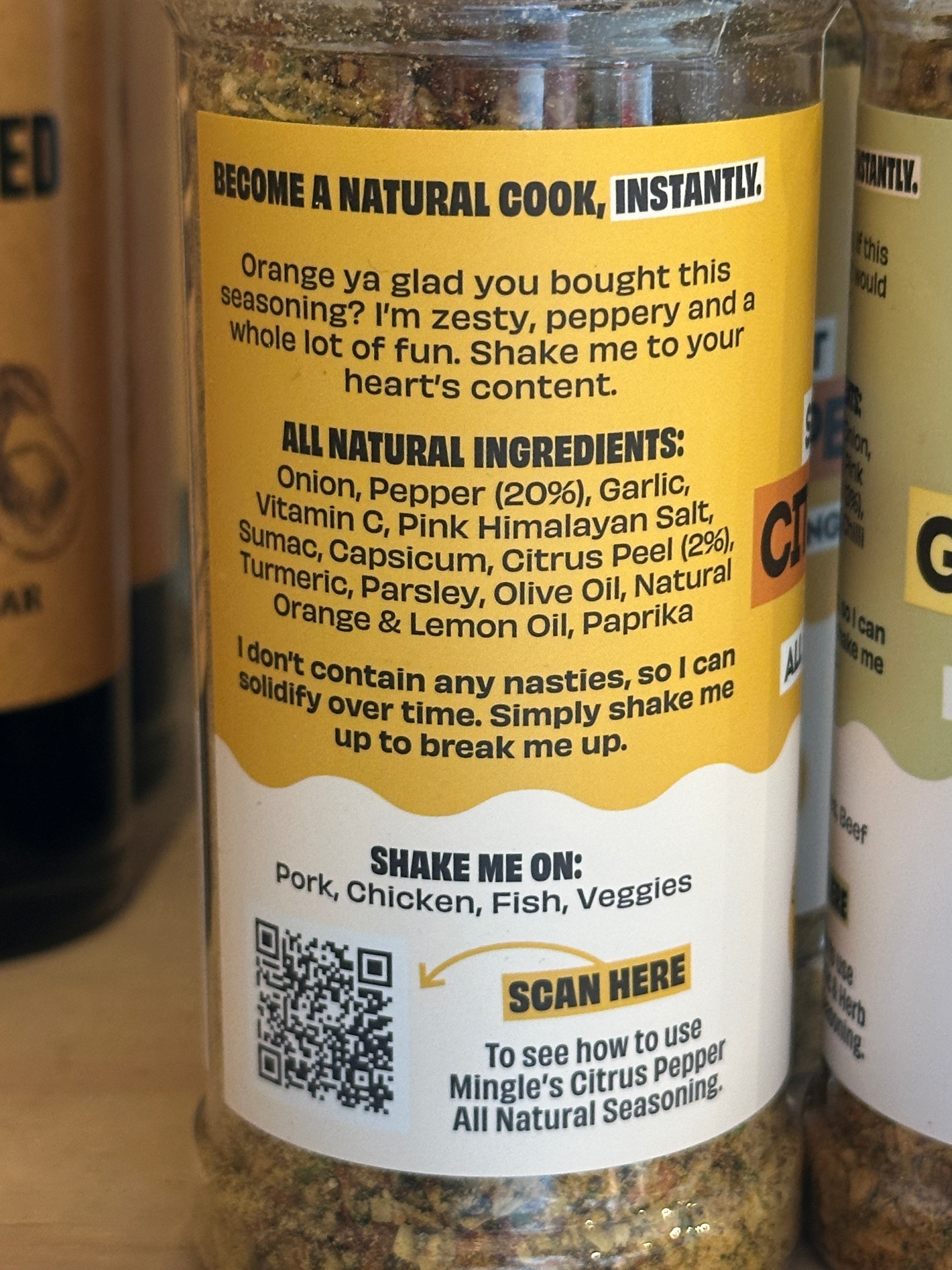 Mingle CITRUS PEPPER SEASONING LARGE BOTTLE 130g