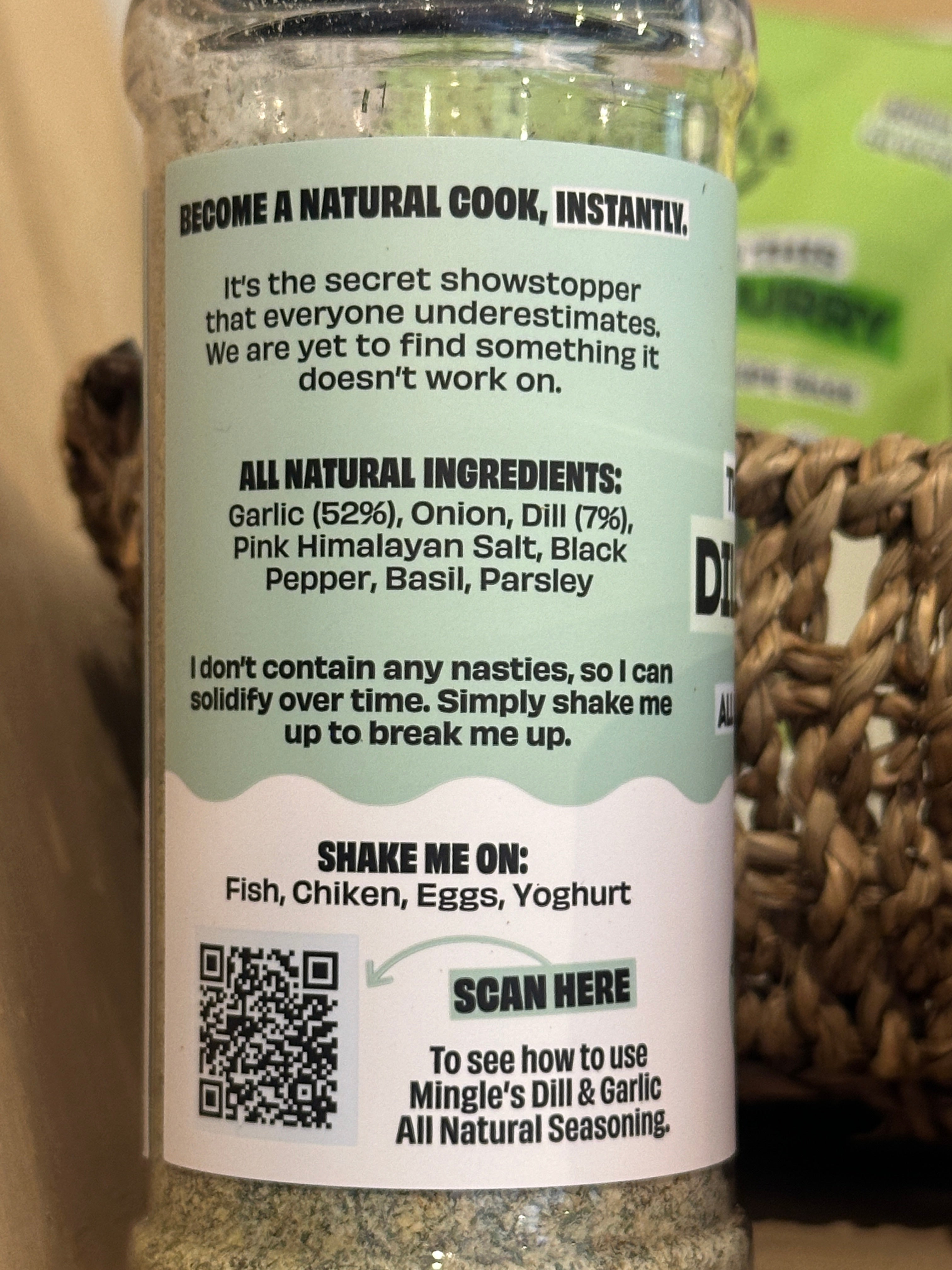 Mingle Dill + Garlic Range Seasoning 120g