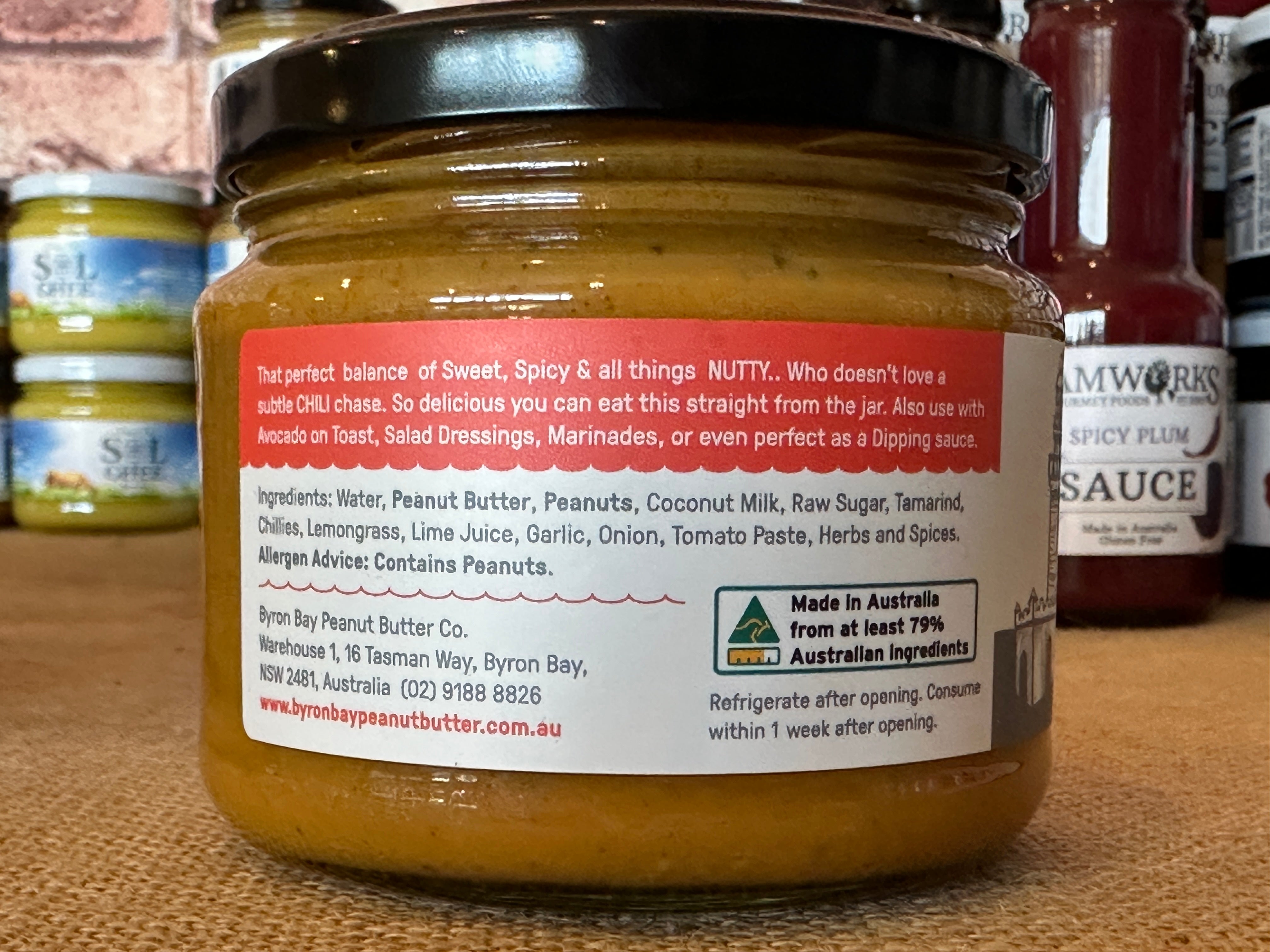 The Byron co-op Satay Sauce - Red Curry: 300ml