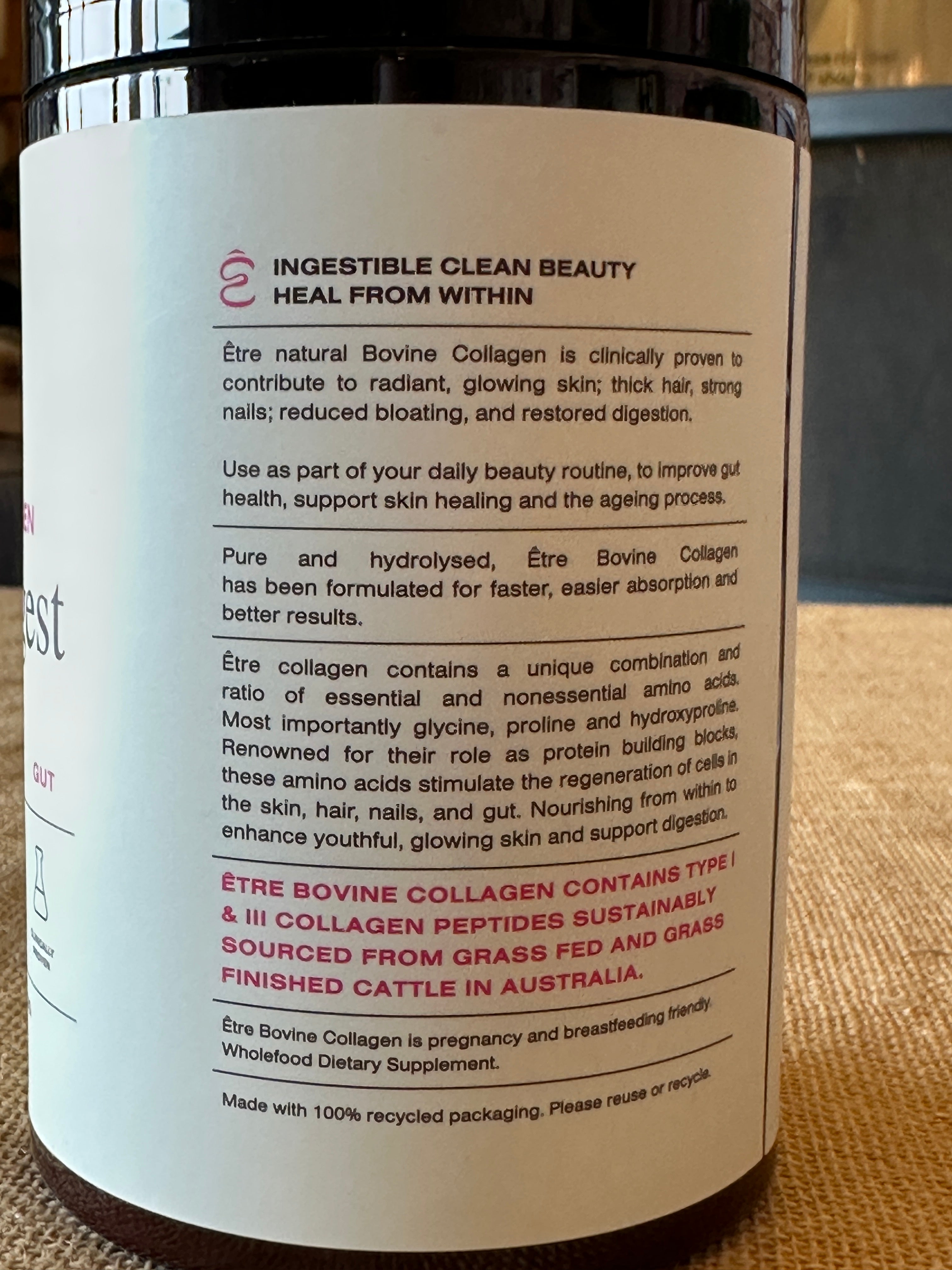 The Byron Co-op Australian Grass-Fed Bovine Collagen: 250g