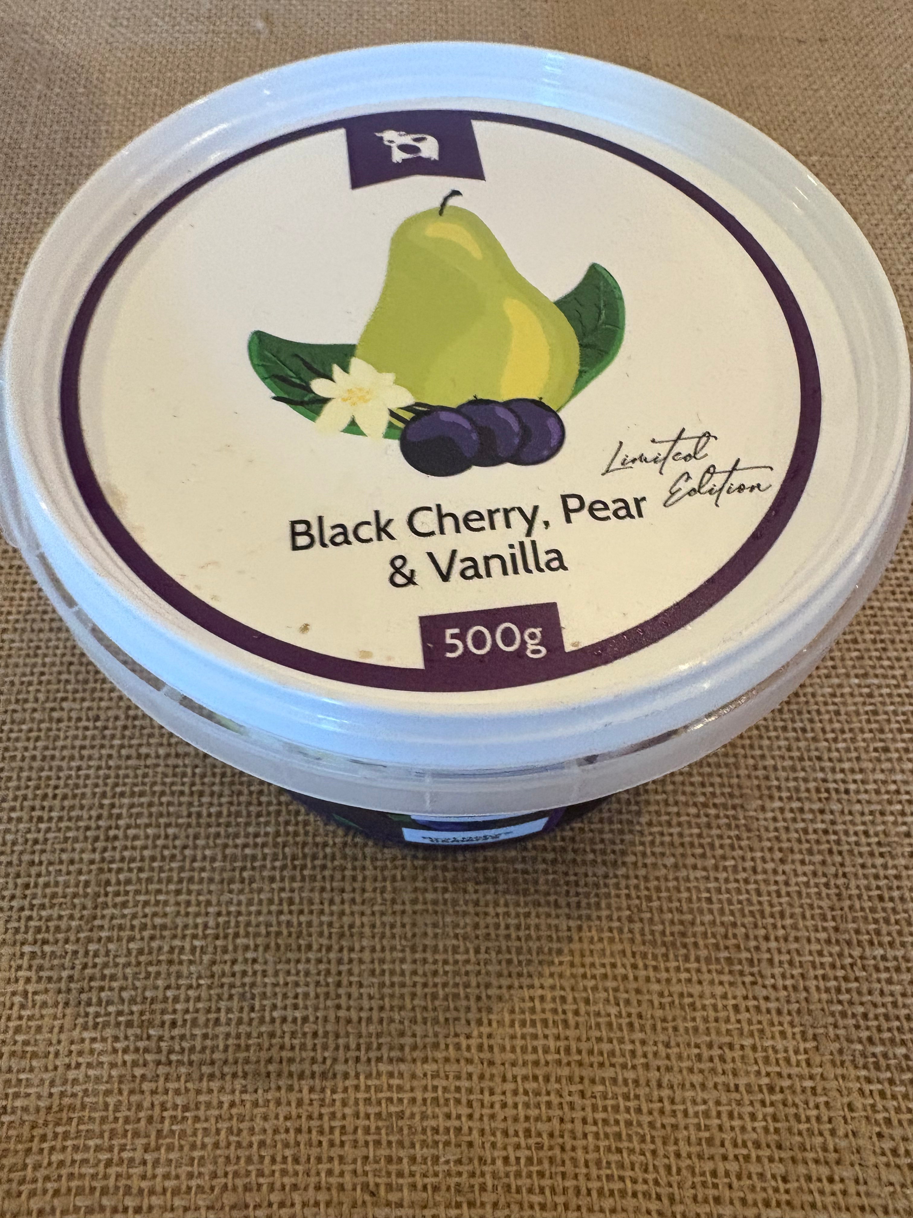 Kenilworth Dairies - Black Cherry, Pear & Vanilla Yogurt - 500g
