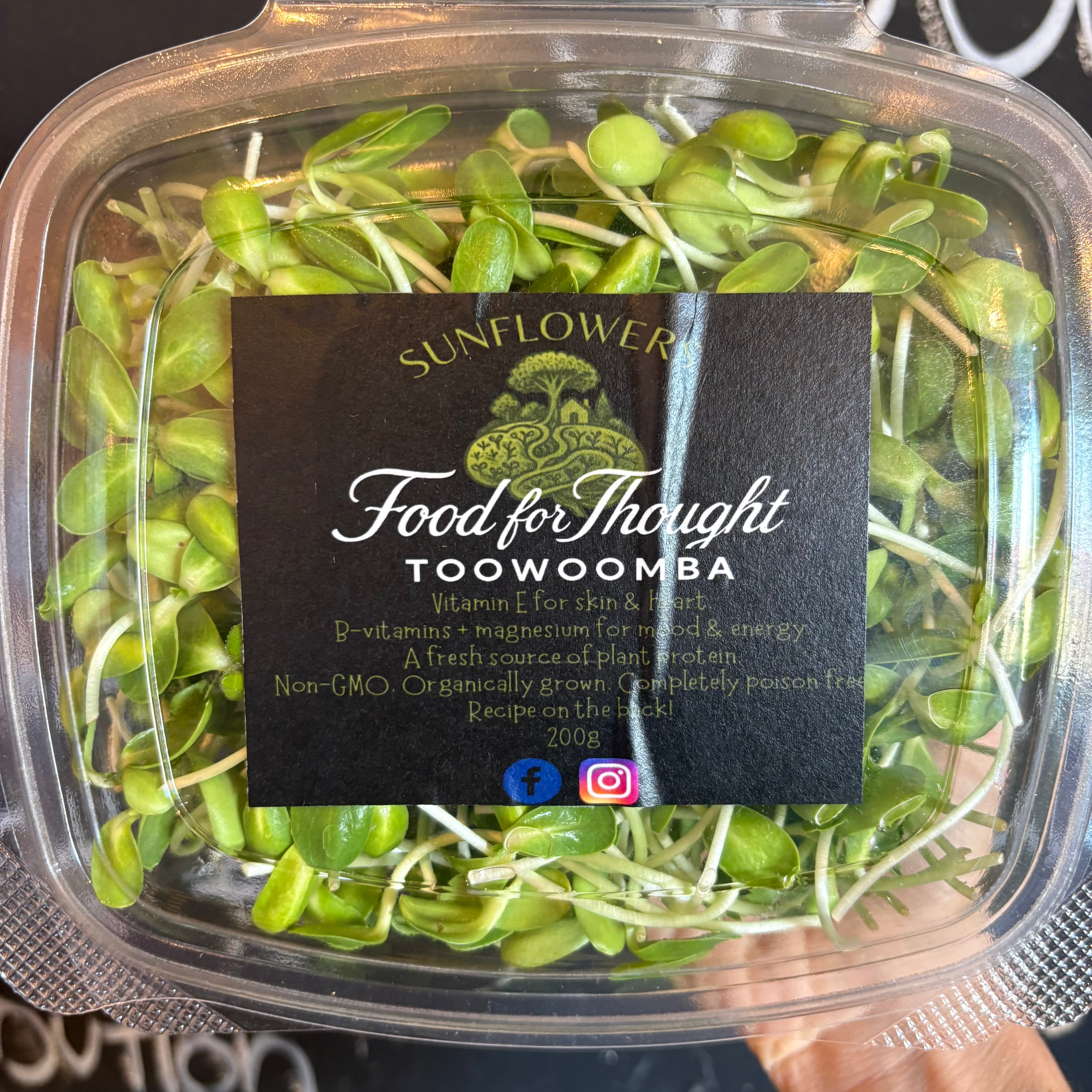 Food for Thoughts - Sunflower Shoots