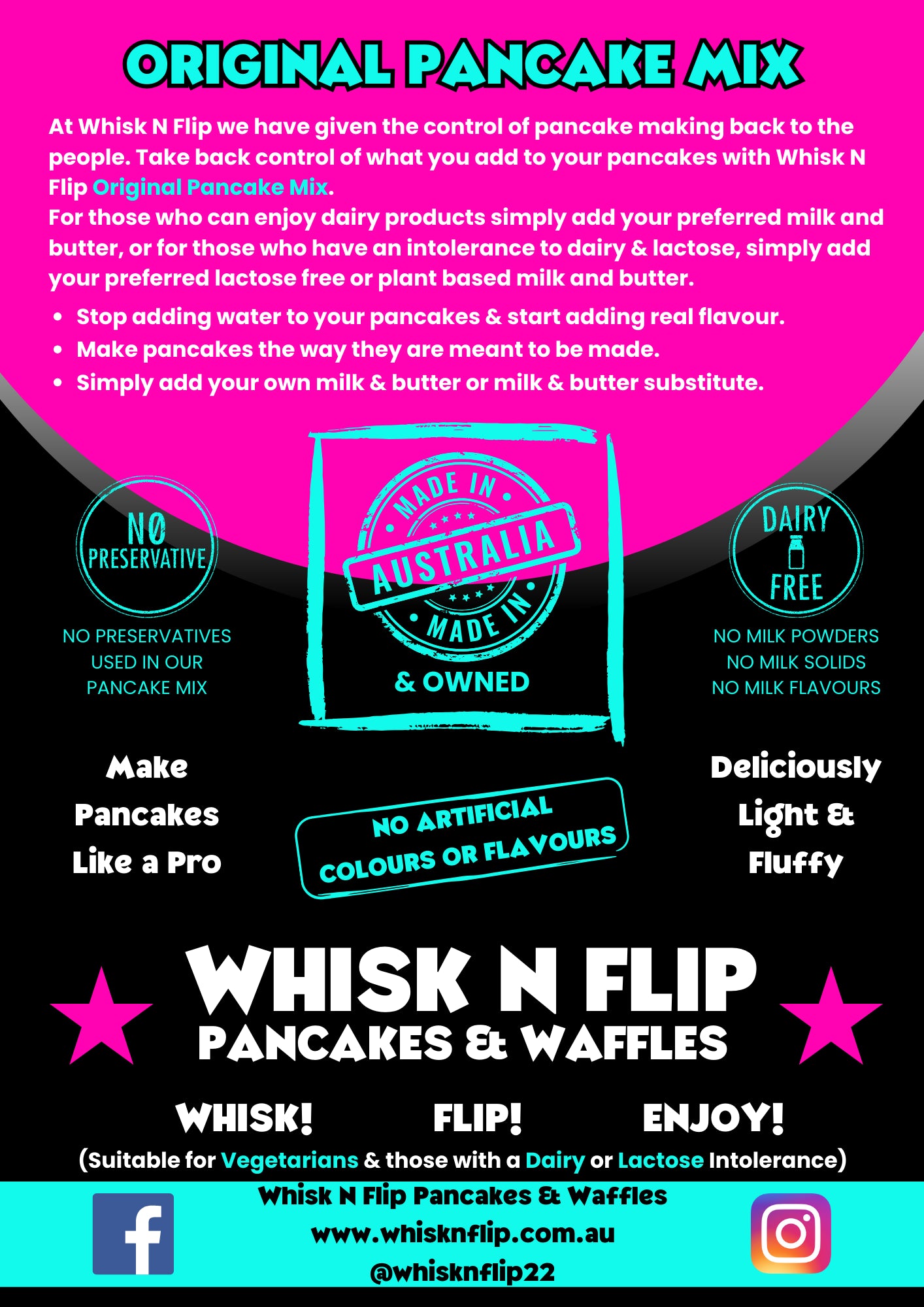 Whisk N Flip Pancakes & Waffle mix