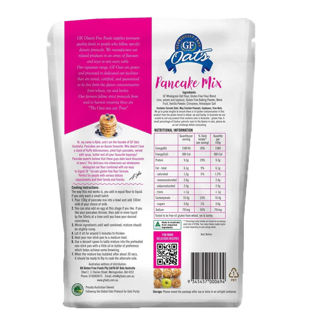 GF Oats - Pancake Mix (500g)