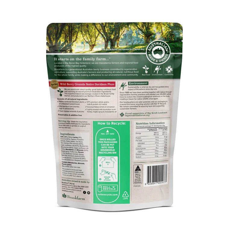 Brookfarm - Wild Berry Granola (1kg)