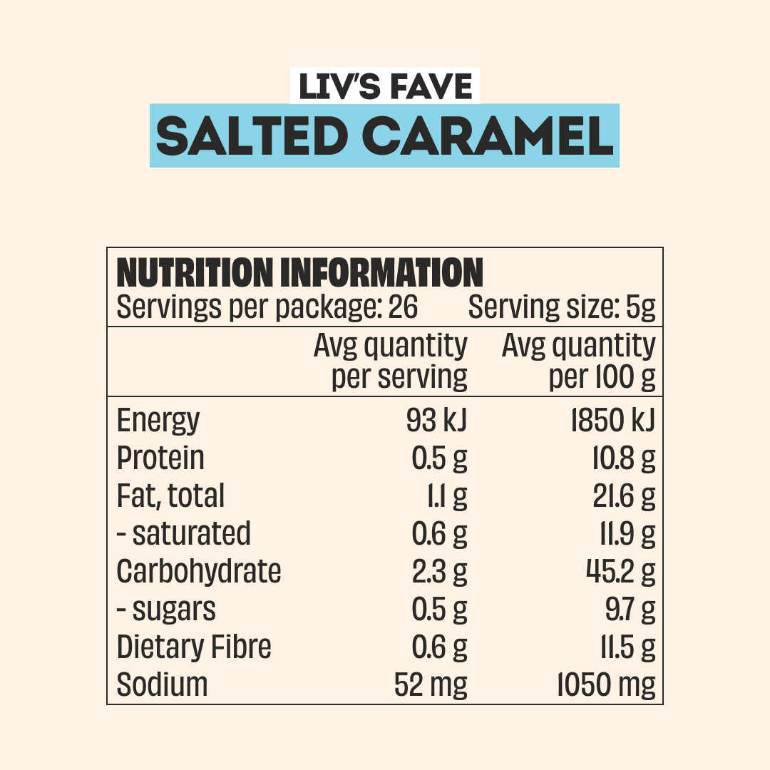 Mingle Salted Caramel Sweet Topper 130g