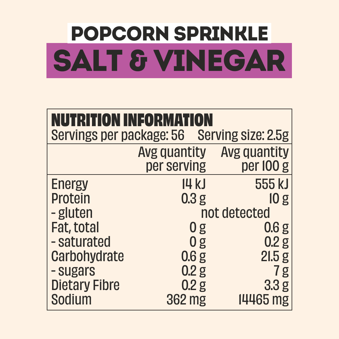 Mingle Salt & Vinegar Popcorn Seasoning 140g