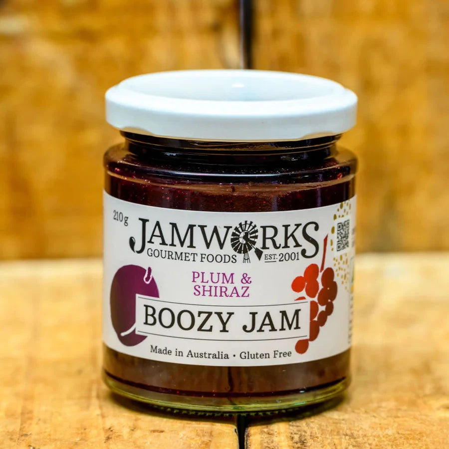 Jamworks - Plum + Shiraz Jam (210g)