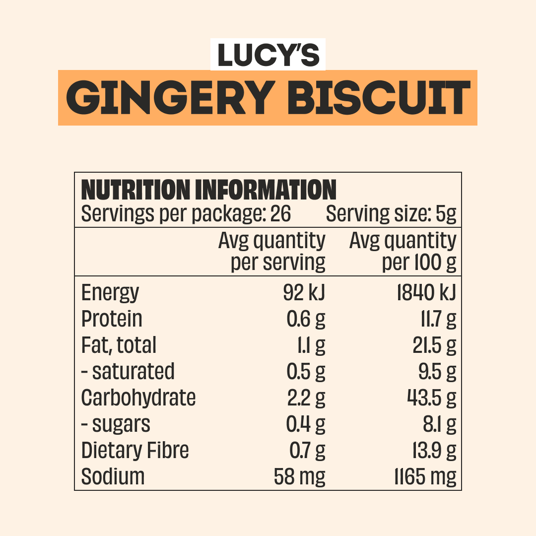 Mingle Lucy's Gingery Biscuit Sweet Topper Seasoning 130g
