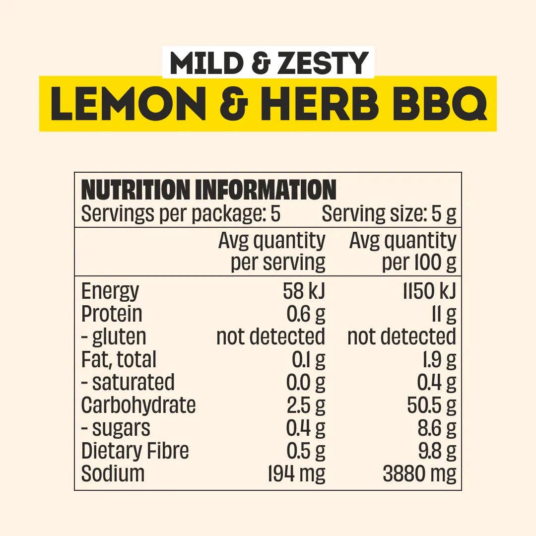 Mingle LEMON & HERB BBQ RUB 25g