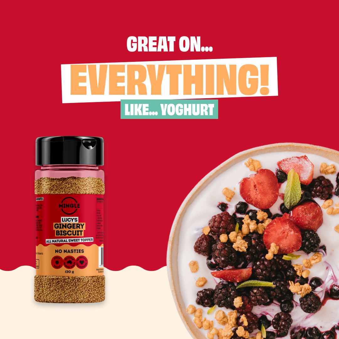 Mingle Lucy's Gingery Biscuit Sweet Topper Seasoning 130g