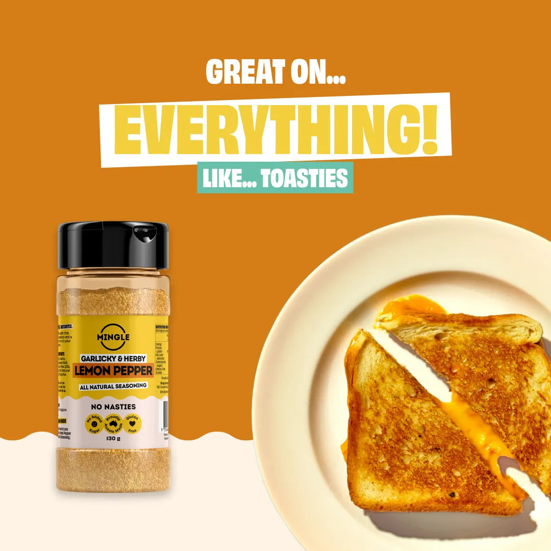 Mingle LEMON PEPPER SEASONING LARGE BOTTLE 130g