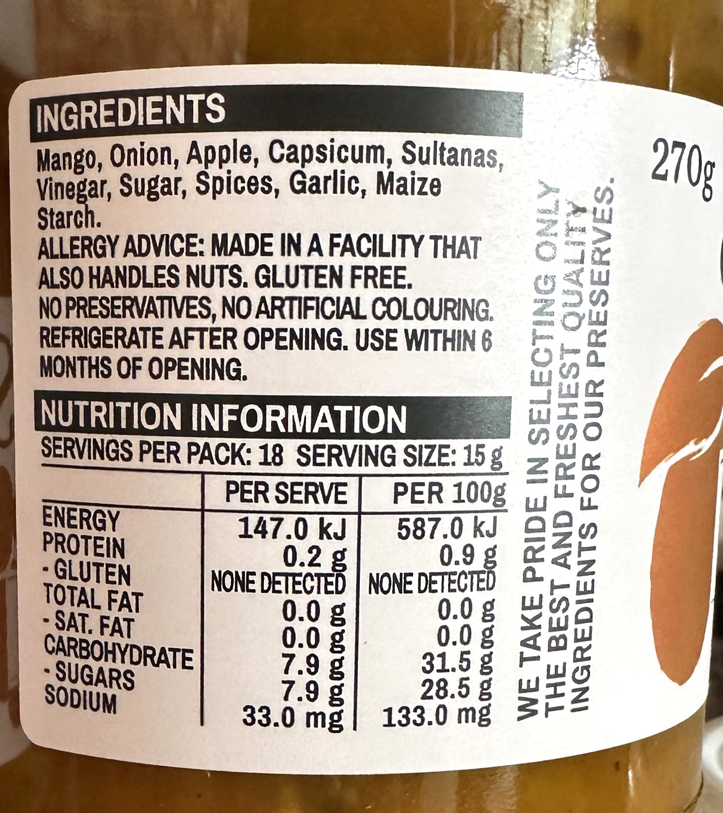 Jamworks - Mango Relish (270g)