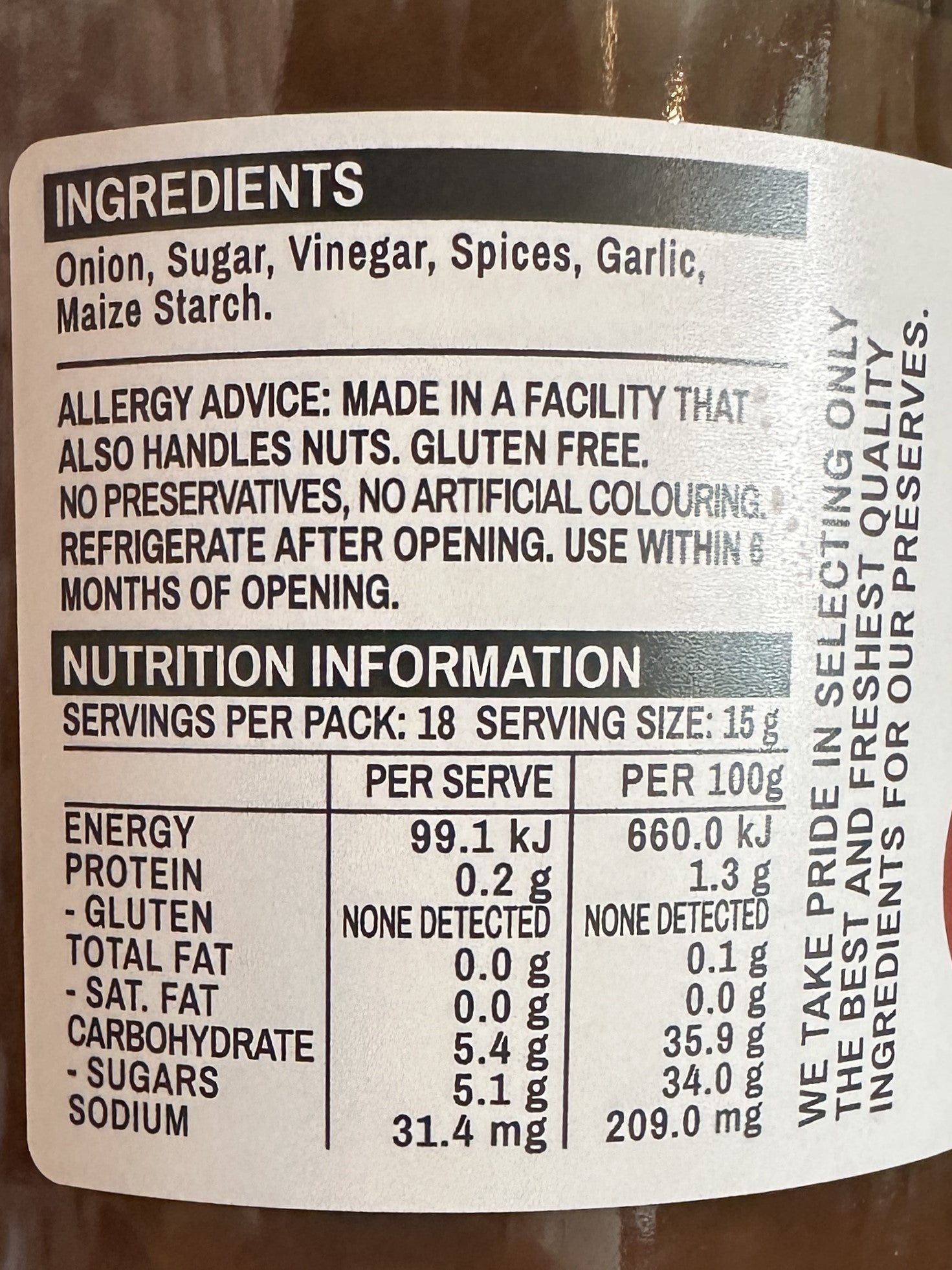 Jamworks - Red Onion Relish (270g)
