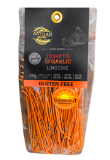 Artisan Pasta - Tomato & Garlic Linguine - Gluten FREE - 250g