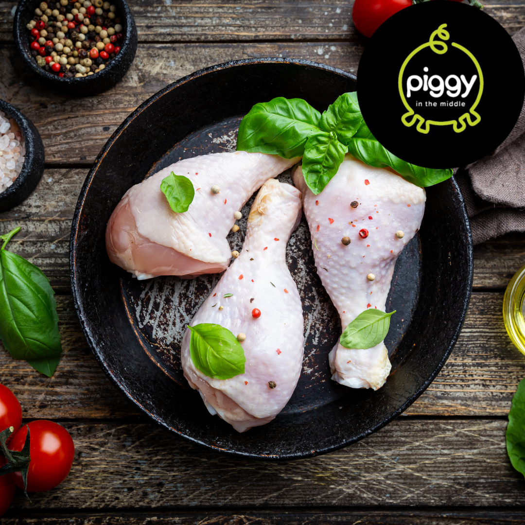 Piggy in the Middle - Pastured Chicken Drumsticks