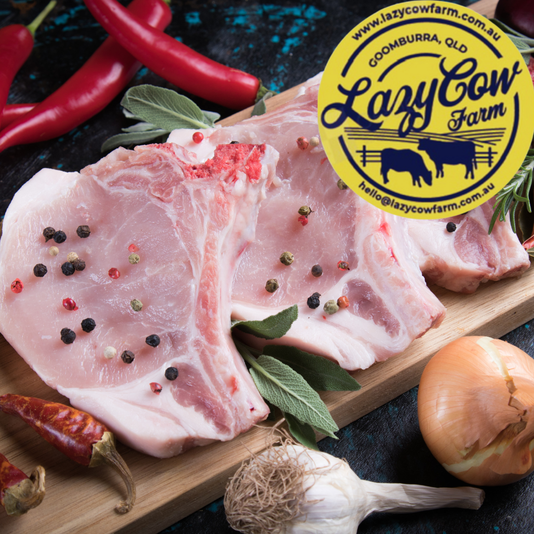 Lazy Cow Farm Pork Loin Chops - 400g