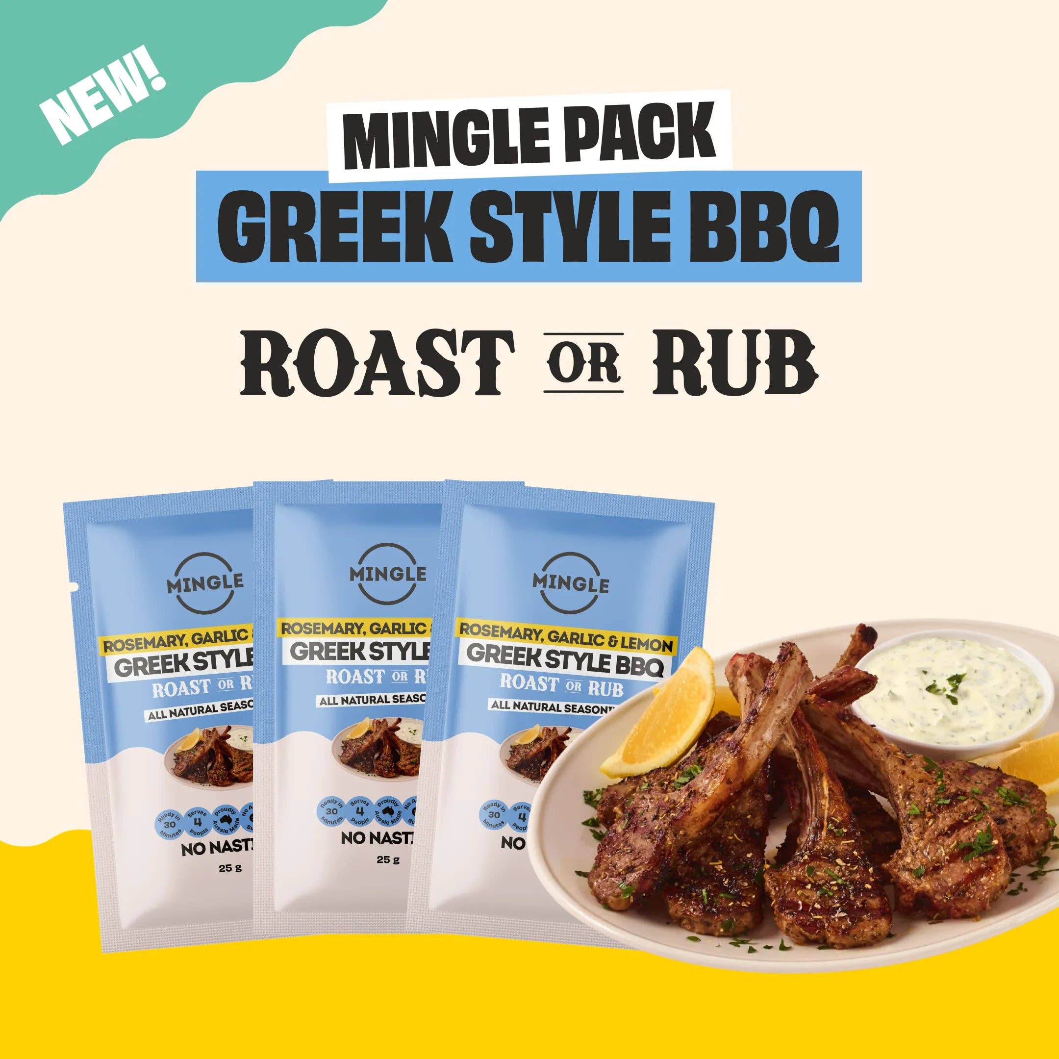 Mingle GREEK STYLE BBQ RUB 25g