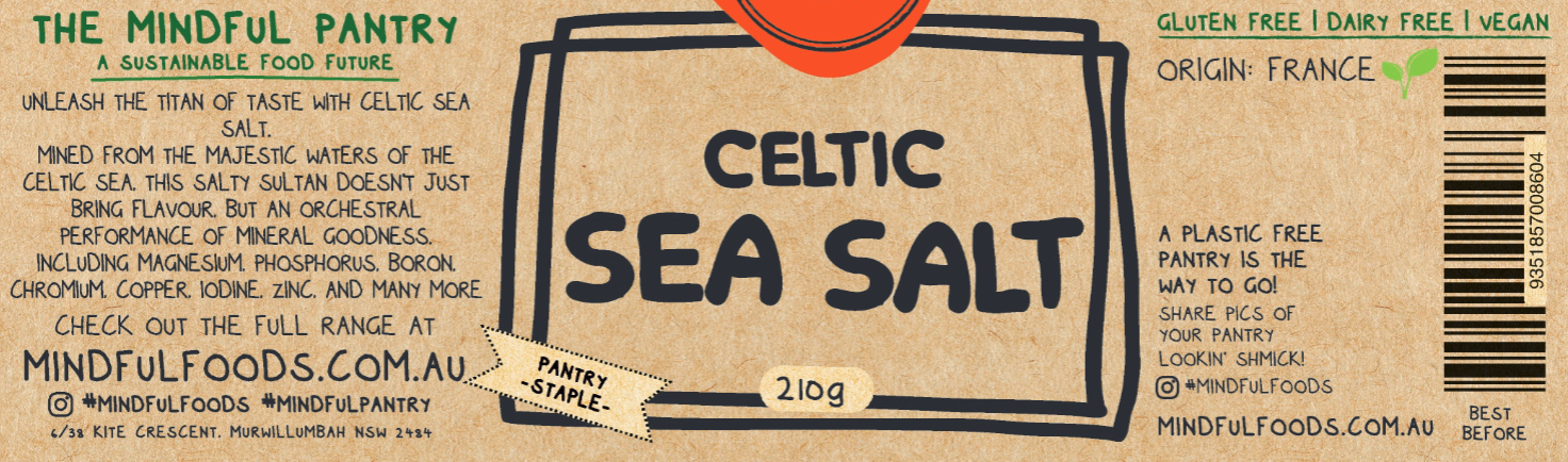 Celtic Sea Salt: 210g Jar