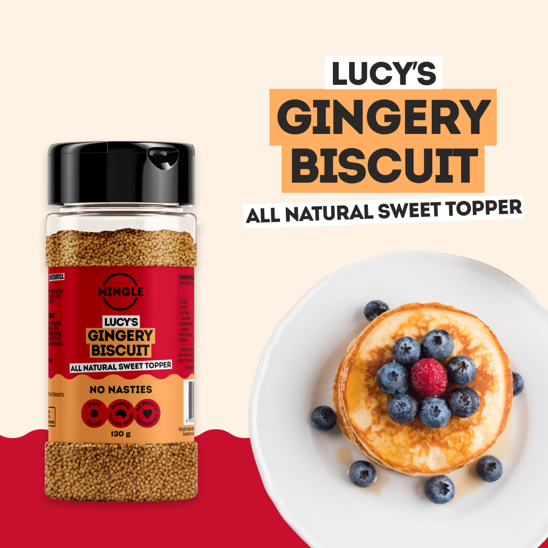 Mingle Lucy's Gingery Biscuit Sweet Topper Seasoning 130g
