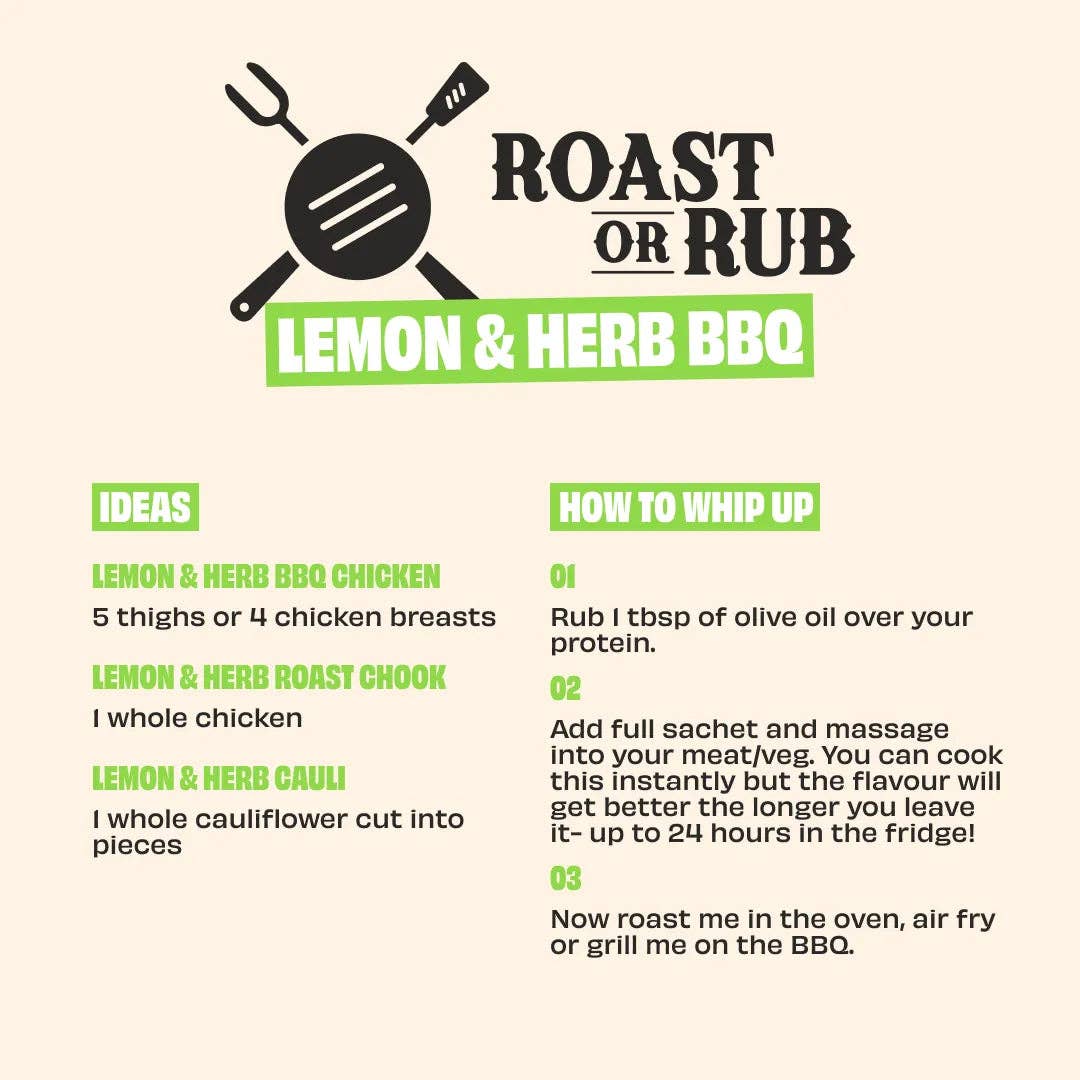 Mingle LEMON & HERB BBQ RUB 25g