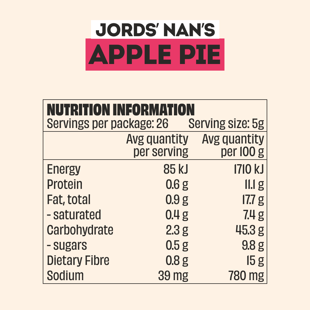 Mingle Jord's' Nan's Apple Pie Sweet Topper Seasoning