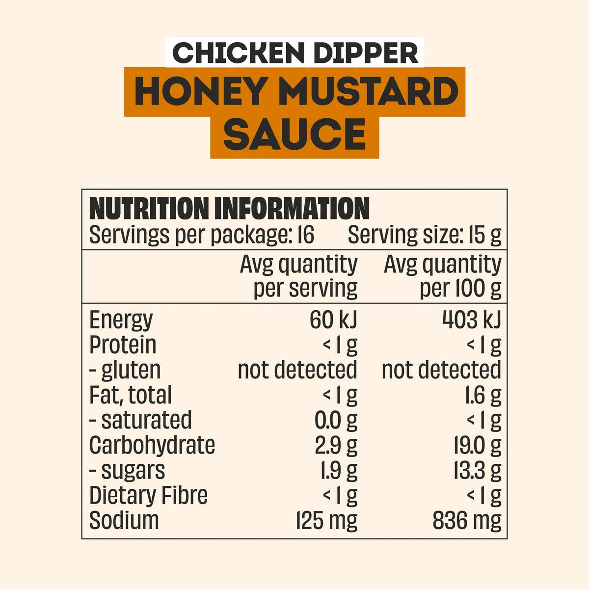 HONEY MUSTARD SAUCE - 2 PACK