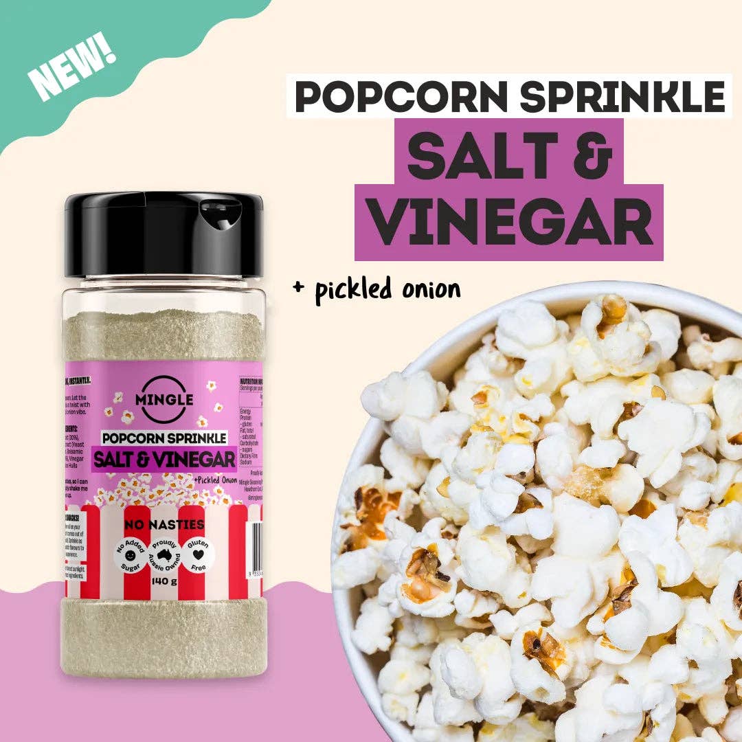 Mingle Salt & Vinegar Popcorn Seasoning 140g