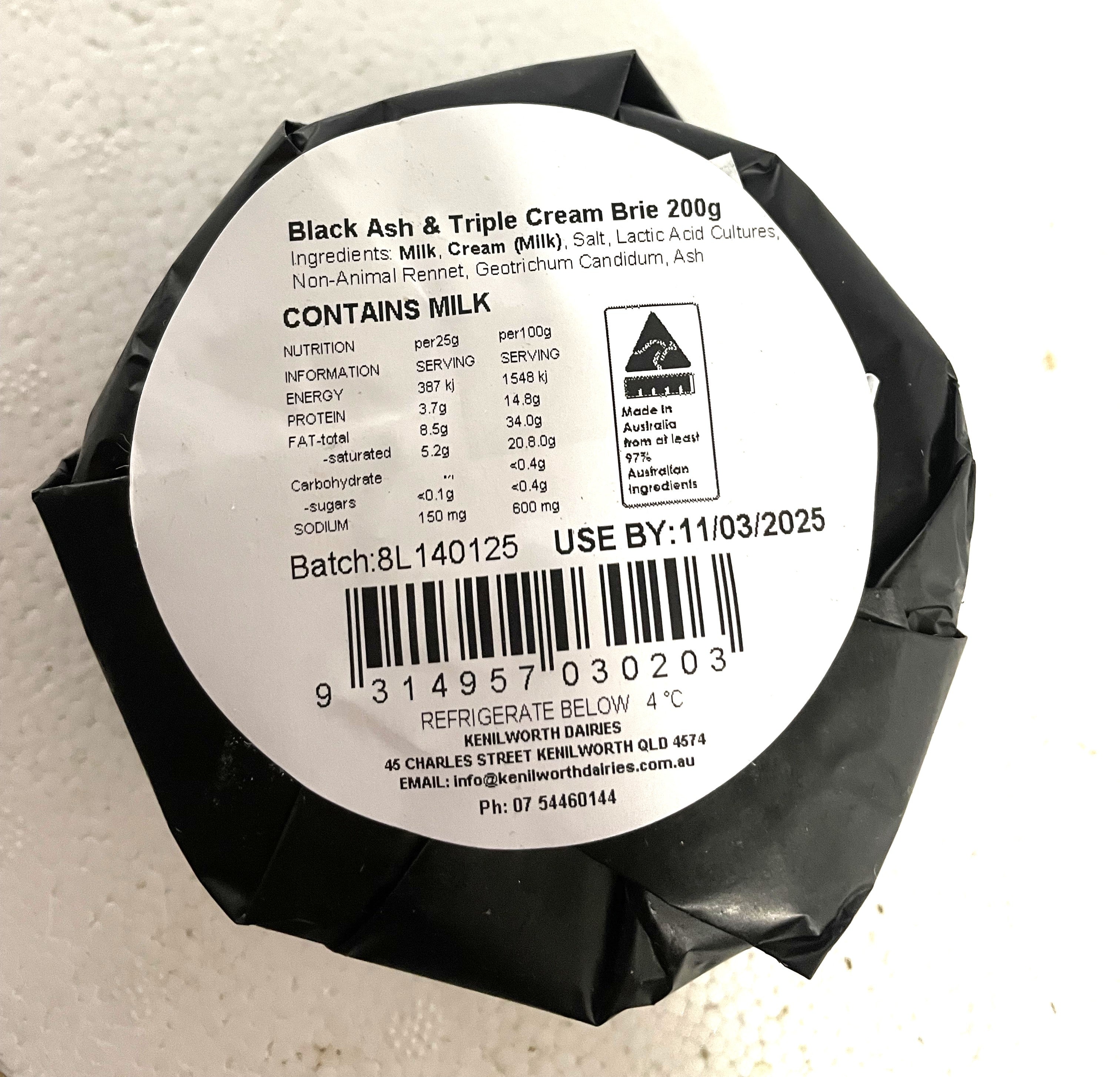 Kenilworth Dairies - Black Ash Brie - 200g