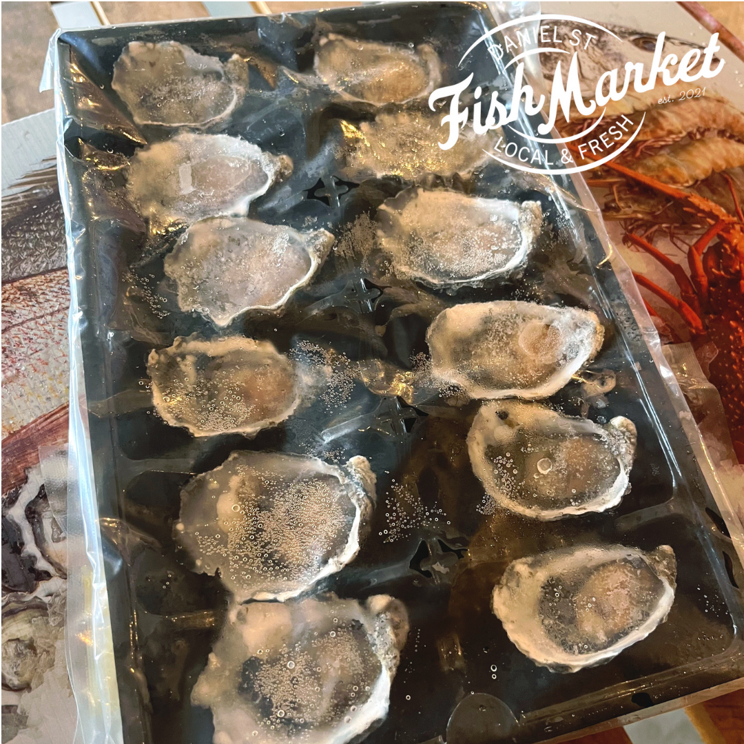 Daniel St Fish Market - Tasmanian Oysters 1 Dozen (12 Oysters Frozen) - Stock On Hand