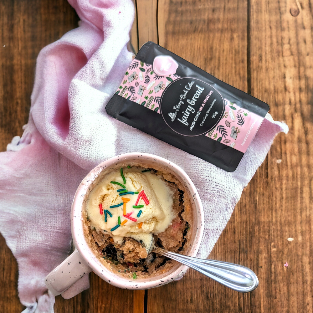 Story Book Cakes -Fairy Bread Mud Cake in a Mug 80g