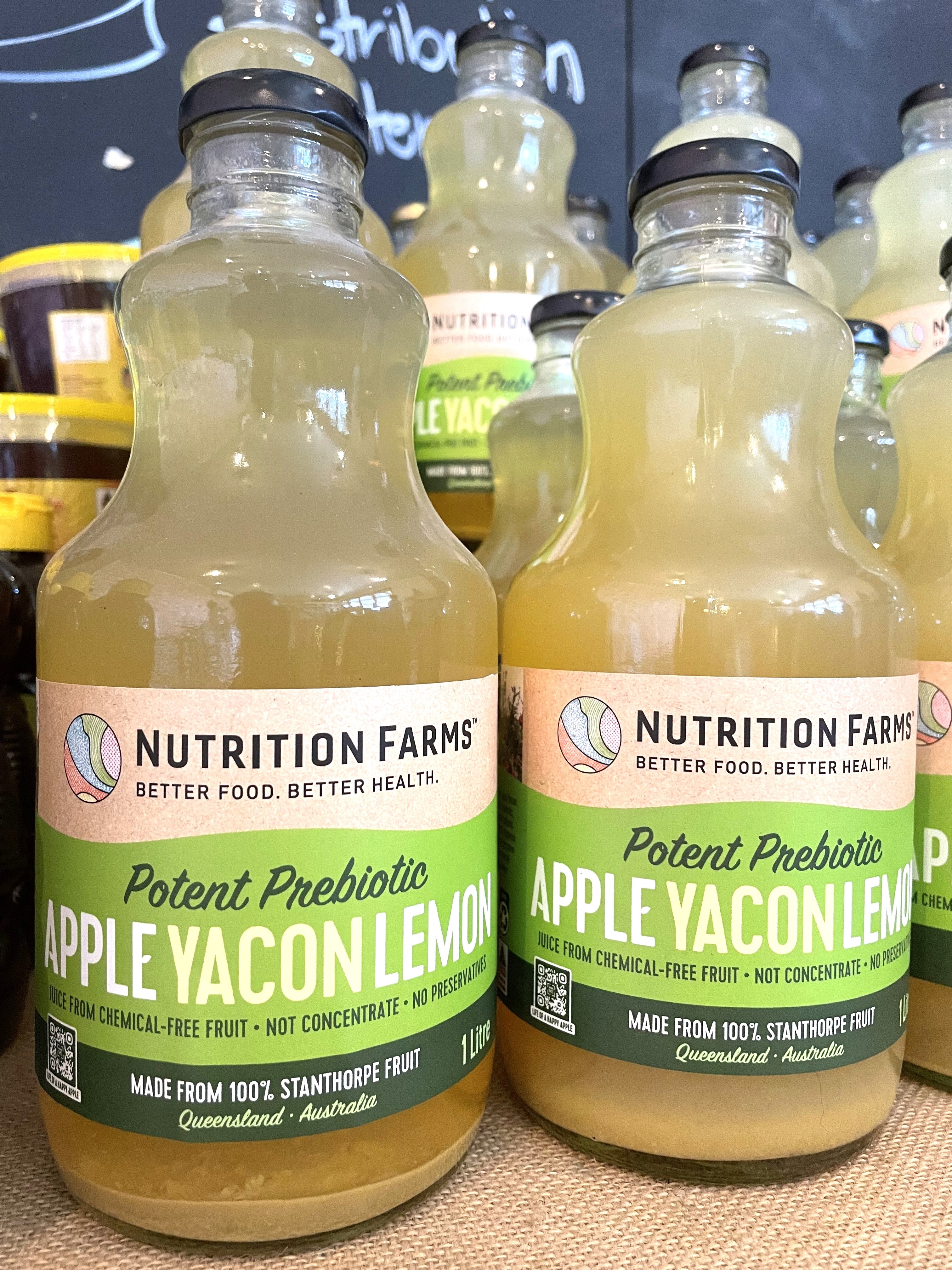 Nutrition Farms - Pure Apple + Yacon + Lemon Juice - 1 Lt