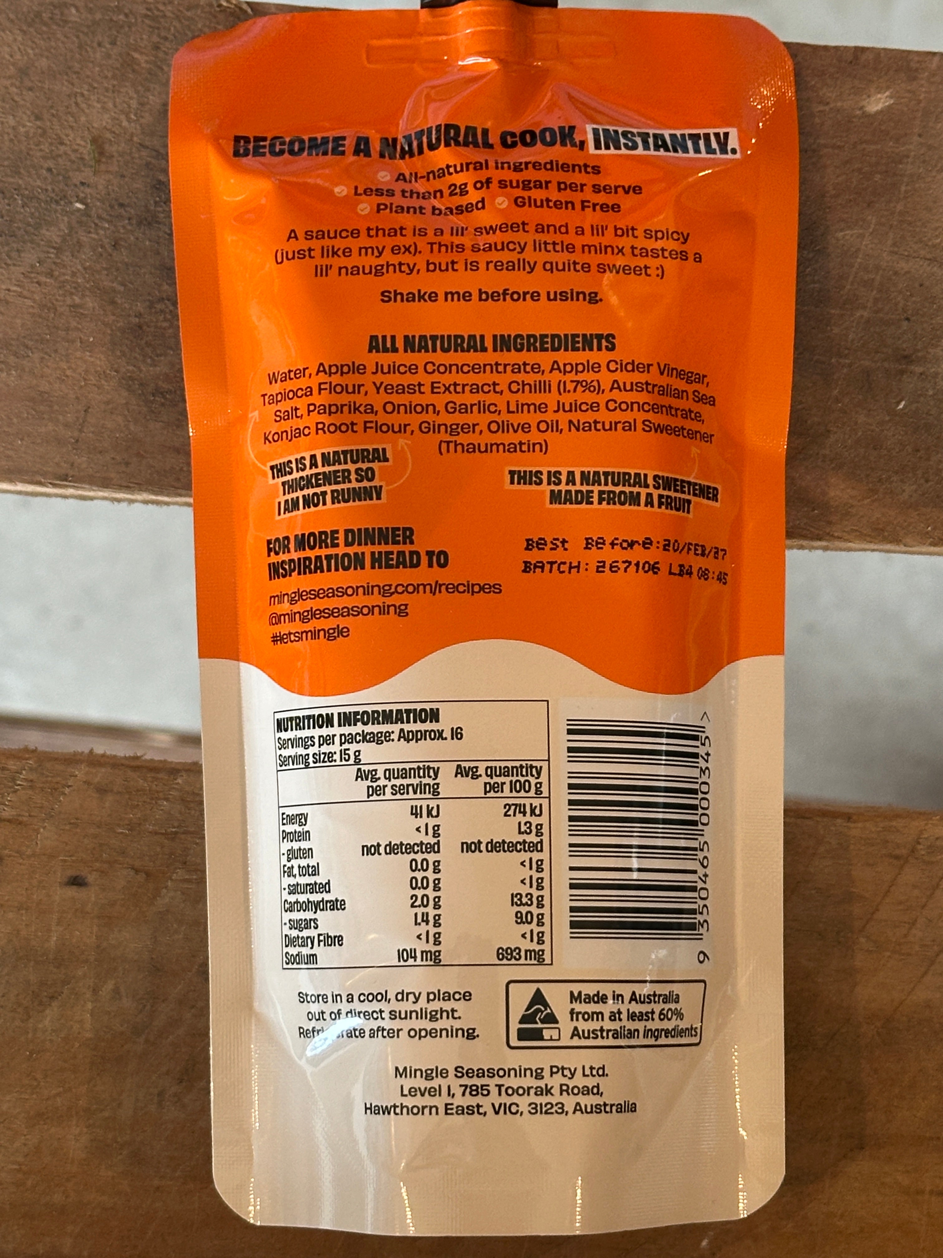 Mingle Sweet Chilli Sauce 250g