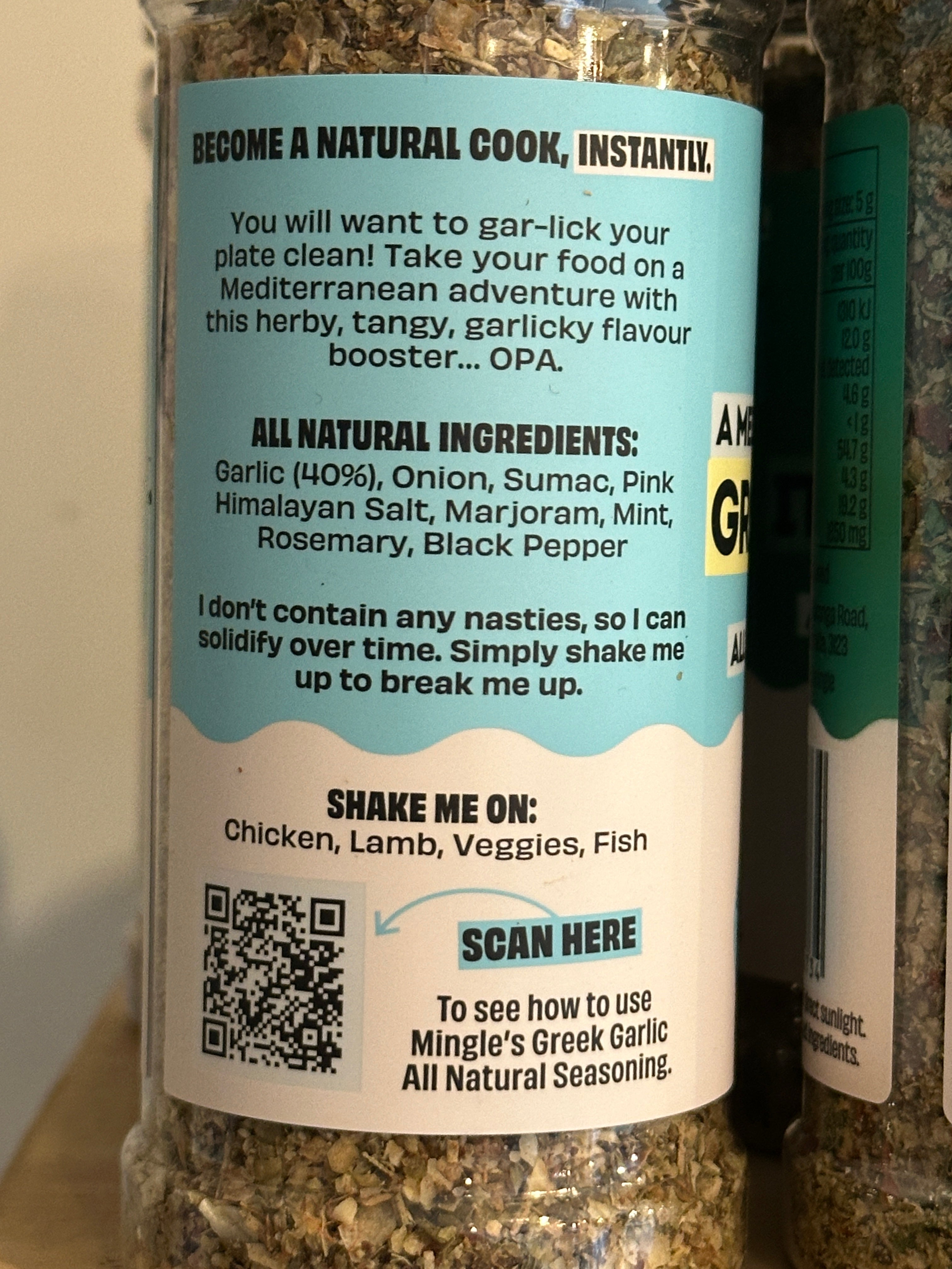 Mingle Greek Garlic Lovers Seasoning 120g