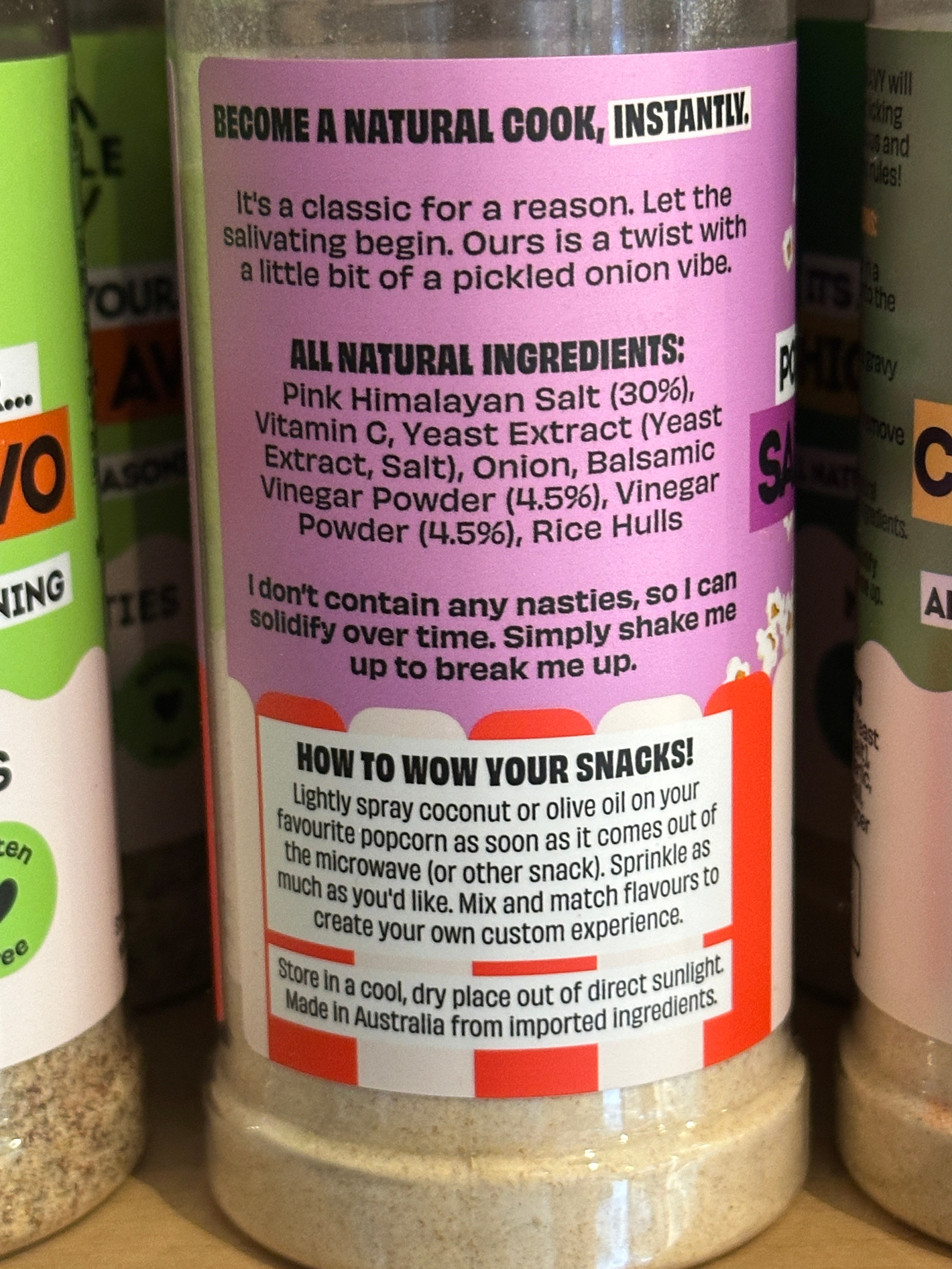 Mingle Salt & Vinegar Popcorn Seasoning 140g